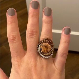 Bronze statement ring